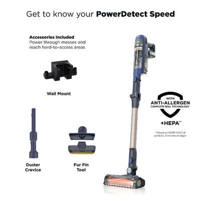 Shark IA1241UKT Phoenix Power Detect Light Cordless Pet Vacuum up to 60 Minutes Run Time Ultramarine