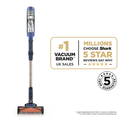Shark IA1241UKT Phoenix Power Detect Light Cordless Pet Vacuum up to 60 Minutes Run Time Ultramarine