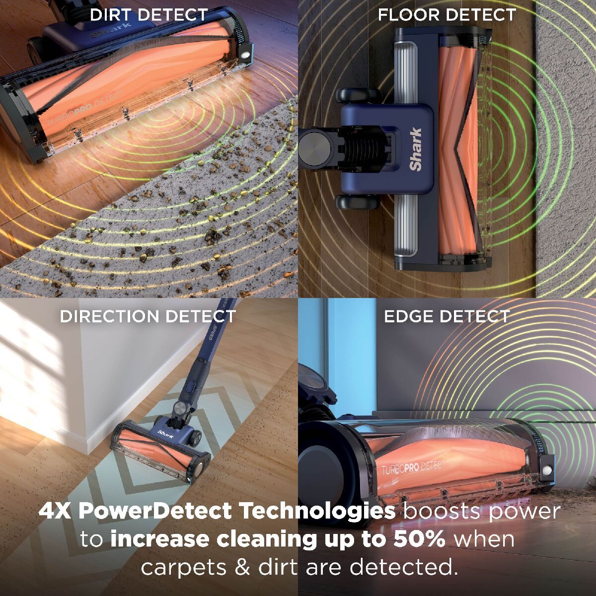 Shark IA3241UKT PowerDetect Speed Clean and Empty Pet Pro Cordless Vacuum Up To 60 Minutes Run Time Ultramarine