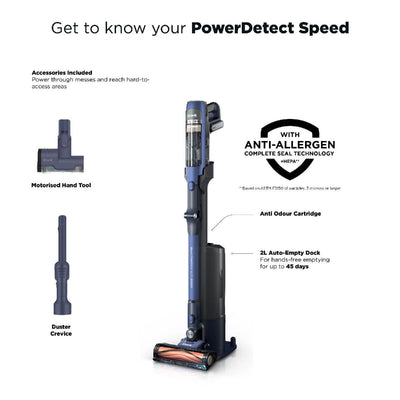 Shark IA3241UKT PowerDetect Speed Clean and Empty Pet Pro Cordless Vacuum Up To 60 Minutes Run Time Ultramarine