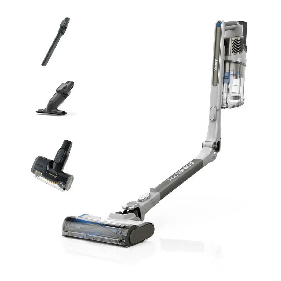 Shark IZ380UKT PowerPro Pet Cordless Stick Vacuum Cleaner with Anti Hair Wrap and Floor Detect - Up To 50 Minutes Run Time Java Metallic