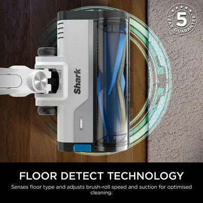 Shark IZ380UKT PowerPro Pet Cordless Stick Vacuum Cleaner with Anti Hair Wrap and Floor Detect - Up To 50 Minutes Run Time Java Metallic