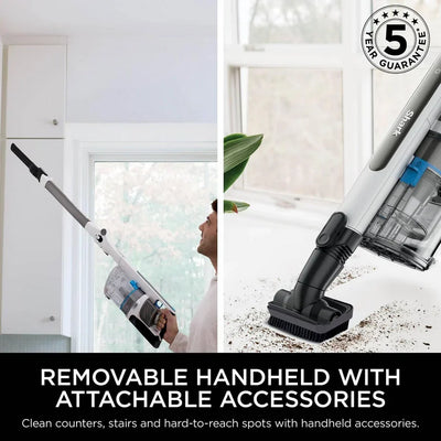 Shark IZ380UKT PowerPro Pet Cordless Stick Vacuum Cleaner with Anti Hair Wrap and Floor Detect - Up To 50 Minutes Run Time Java Metallic