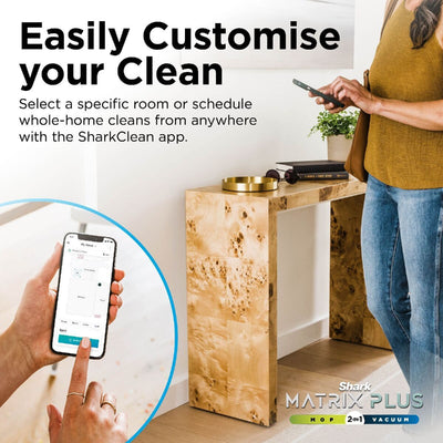 Shark RV2620WAUKWH Matrix Plus Self Empty Robot Vacuum & Mop 110 Minutes Run Time White Silver