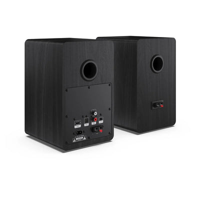 Sharp RP-TT100 Fully Automatic Bluetooth Turntable with CP-SS30 BK Active Bookshelf Speakers Pair - Black