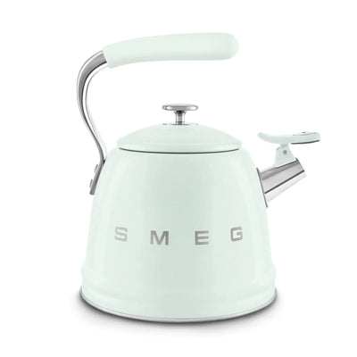 Smeg WKF01PG Retro 50s Style Whistling Hob Kettle Pastel Green