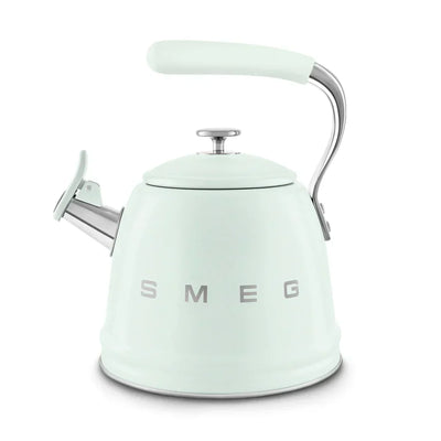 Smeg WKF01PG Retro 50s Style Whistling Hob Kettle Pastel Green