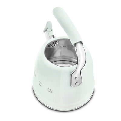 Smeg WKF01PG Retro 50s Style Whistling Hob Kettle Pastel Green