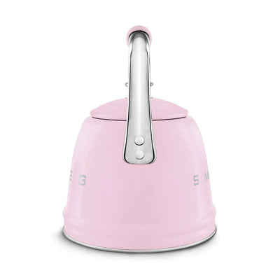 Smeg WKF01PK Retro 50s Style Whistling Hob Kettle Pink