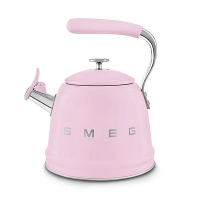 Smeg WKF01PK Retro 50s Style Whistling Hob Kettle Pink