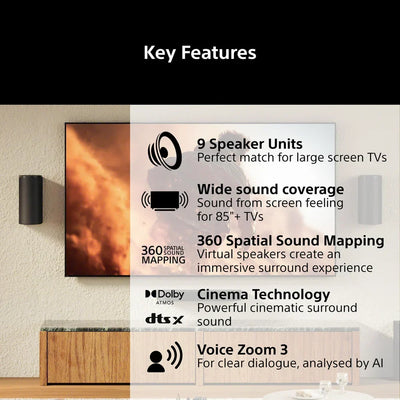 Sony BRAVIA Theatre Trio (HT-A8) Dolby Atmos / DTS:X 3.0.2 Home Cinema System