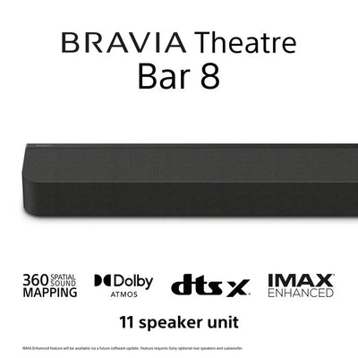 Sony K55XR80PU 55 Inch BRAVIA 8 4K UHD HDR OLED Smart TV with BRAVIA Theatre Bar 8 HTA8000 Soundbar Bundle