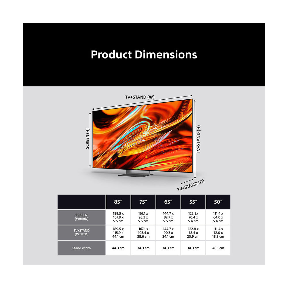 Sony K65XR75M2B 65 Inch BRAVIA 7 II True RGB LED 4K Ultra HD HDR Smart Google TV 2026