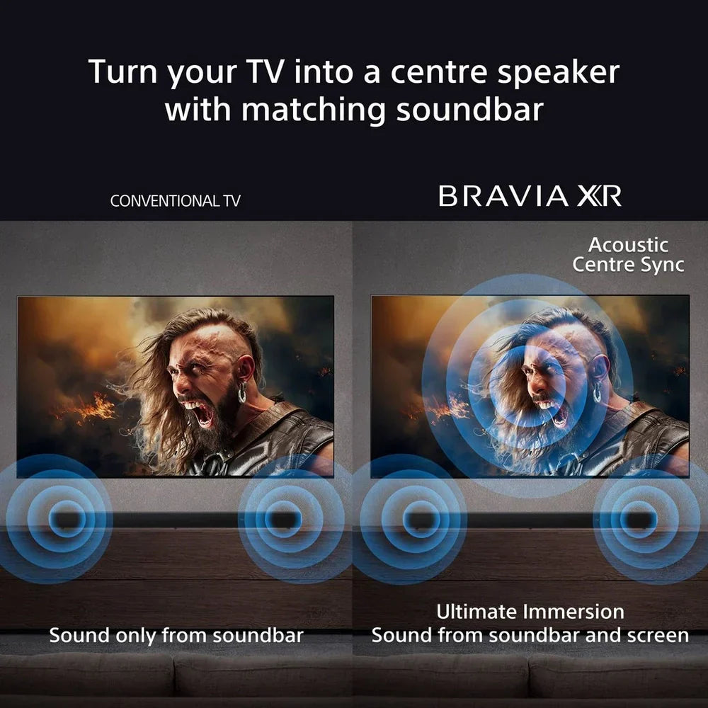 Sony K77XR80PU 77 Inch BRAVIA 8 4K UHD HDR OLED Smart TV with BRAVIA Theatre Bar 8 HTA8000 Soundbar Bundle