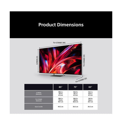 Sony K85XR95M2PB 85 Inch True RGB LED 4K Ultra HD HDR Smart Google TV 2026