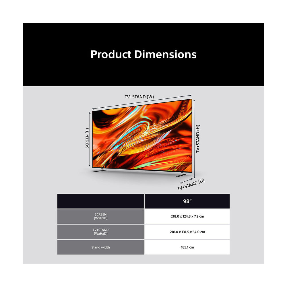 Sony K98XR75M2PB 98 Inch BRAVIA 7 II True RGB LED 4K Ultra HD HDR Smart Google TV 2026