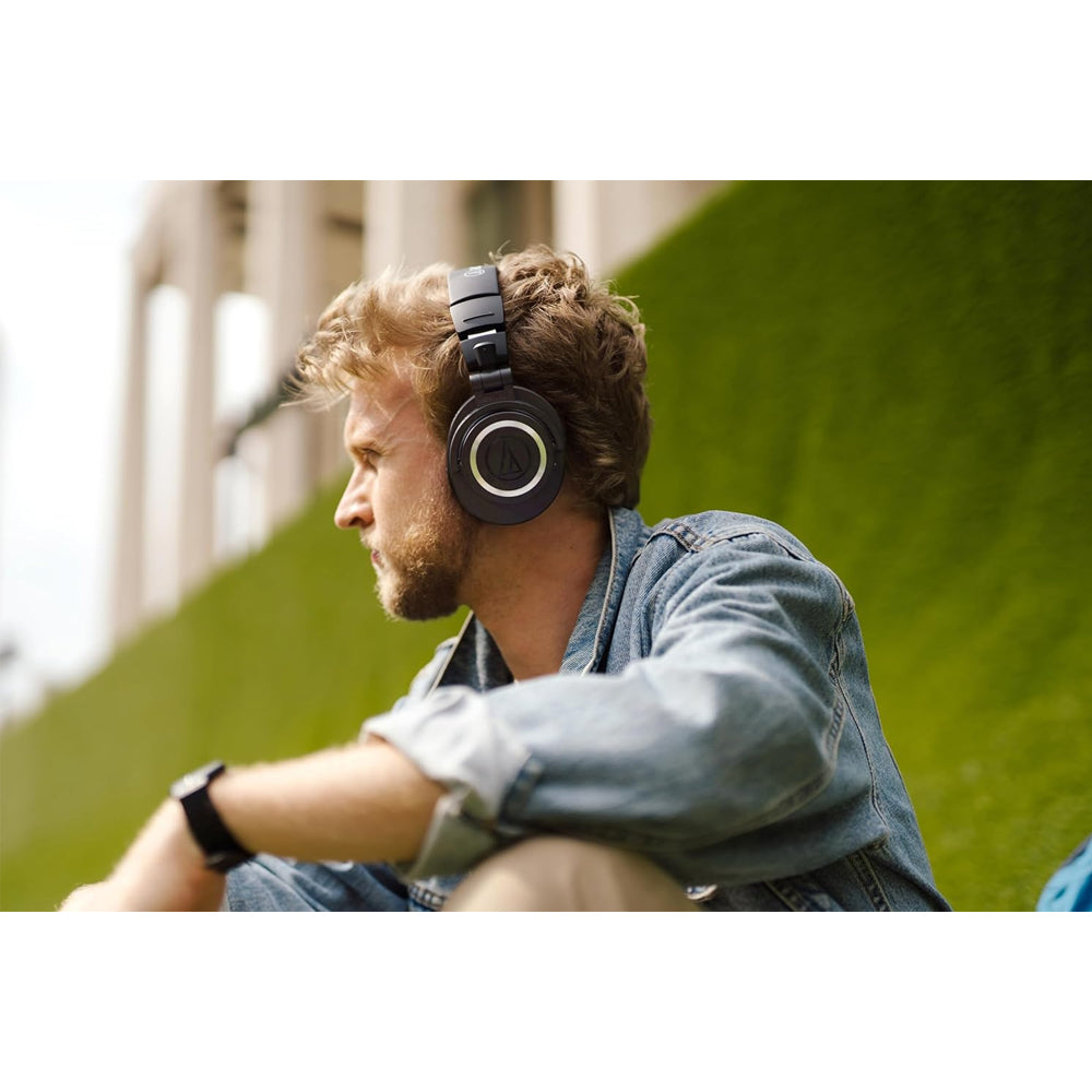 Sony PS-LX3BT Wireless Bluetooth Turntable with Audio Technica ATHM50xBT2 Wireless Over-Ear Headphones