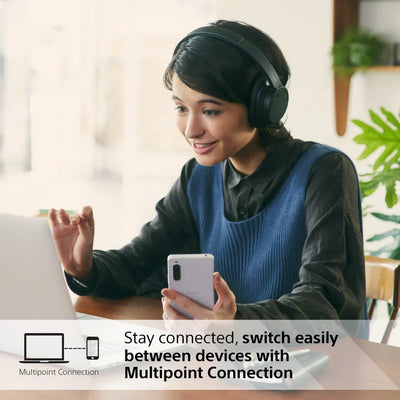 Sony PS-LX3BT Wireless Bluetooth Turntable with WH-CH720N Wireless Noise Cancelling Headphones - Black