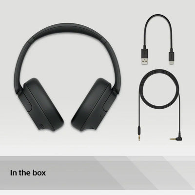 Sony PS-LX3BT Wireless Bluetooth Turntable with WH-CH720N Wireless Noise Cancelling Headphones - Black
