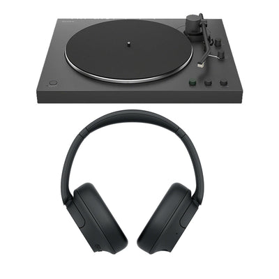 Sony PS-LX3BT Wireless Bluetooth Turntable with WH-CH720N Wireless Noise Cancelling Headphones - Black