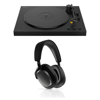 Sony PS-LX5BT Wireless Bluetooth Turntable with Bowers & Wilkins PX7 S3 Wireless Over-Ear Headphones