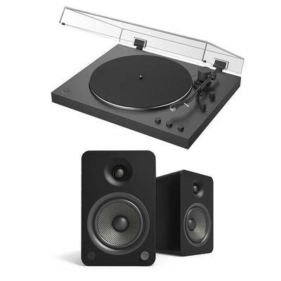 Sony PSLX3BT Fully Automatic Bluetooth Turntable With Kanto YU6 Powerd Bluetooth Speakers Pair Hi-Fi Package