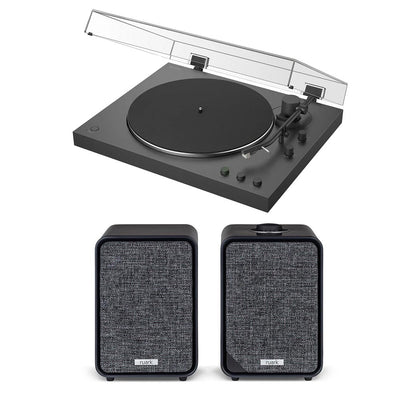 Sony PSLX3BT Fully Automatic Bluetooth Turntable With Ruark MR1 MK3 Active Bluetooth Speakers Pair Hi-Fi System