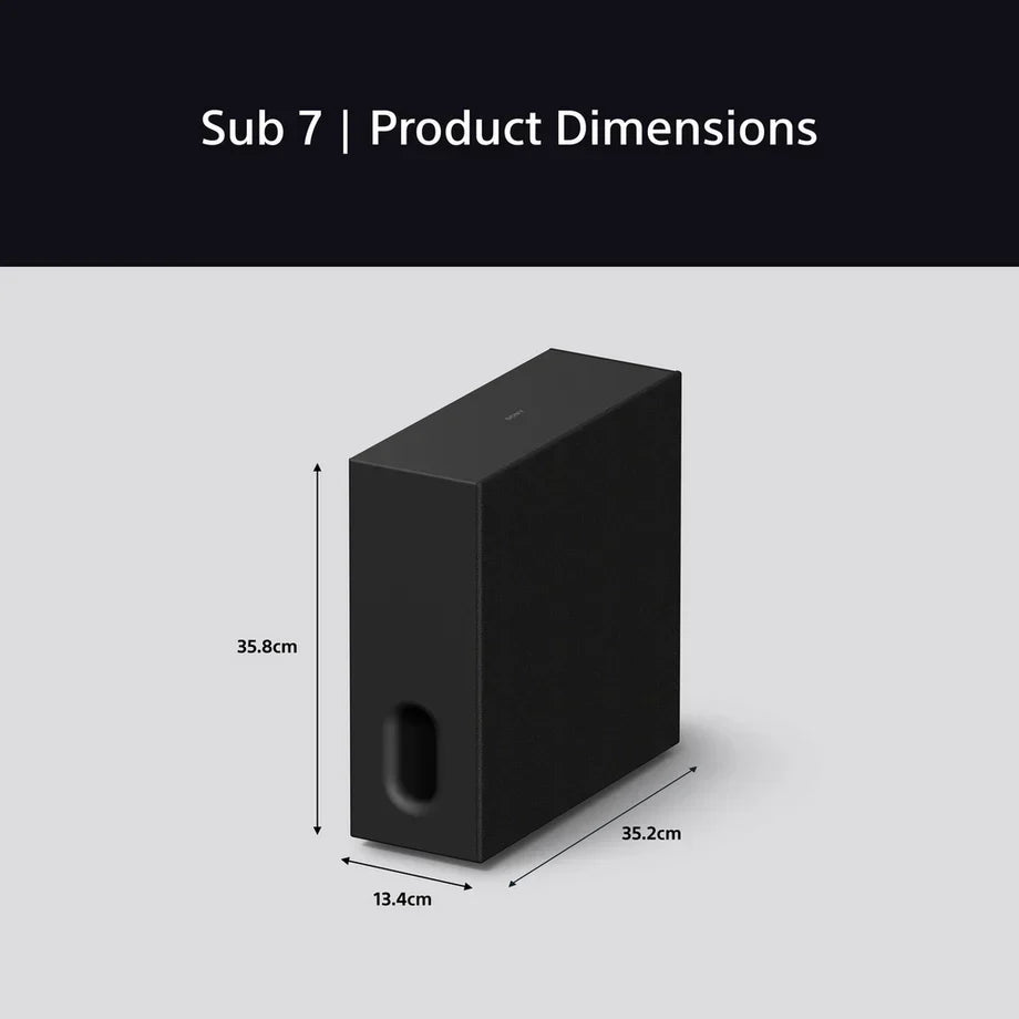 Sony SASW7 BRAVIA Theatre Sub 7 100W Wireless Subwoofer Black
