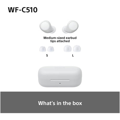 Sony WF-C510 True Wireless Bluetooth In Ear Headphones White
