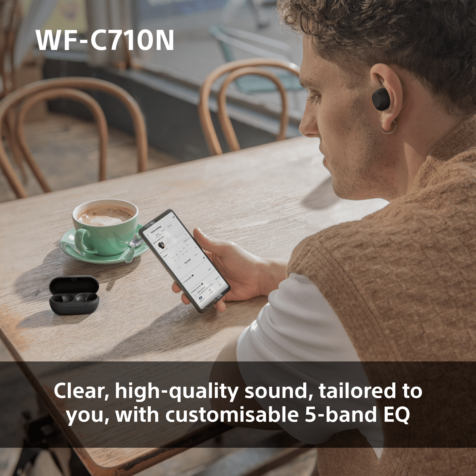 Sony WFC-710N Wireless Noise Cancelling Bluetooth Earbuds Black