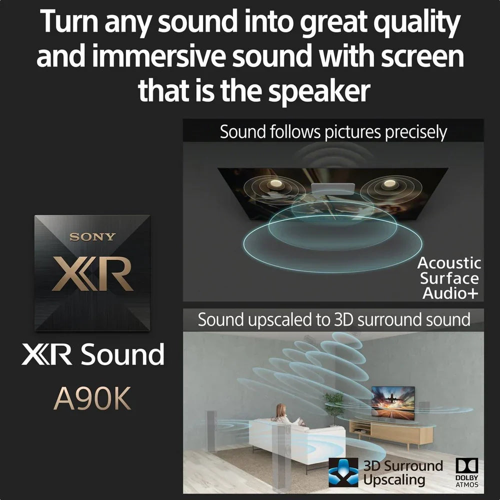 Sony XR48A90KU A90K BRAVIA XR MASTER Series OLED 4K Ultra HD High Dynamic Range HDR Smart TV Google TV