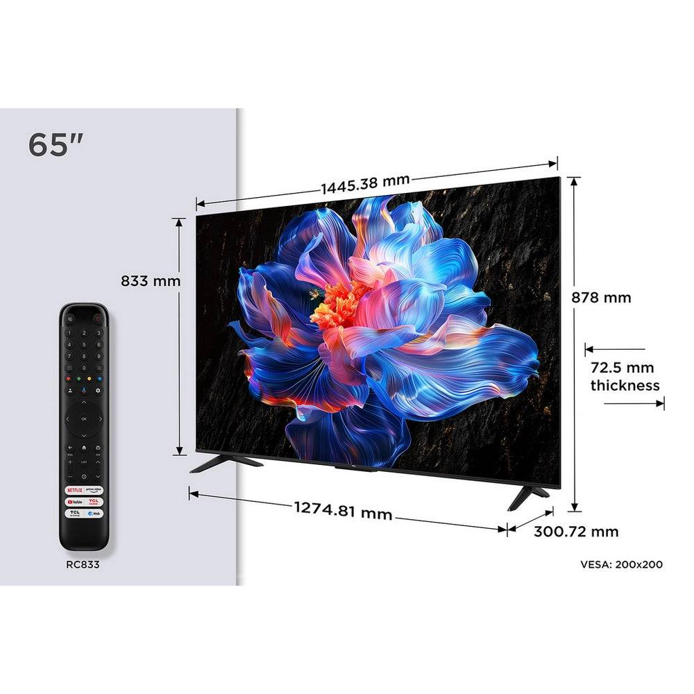 TCL 65V6C-UK 65 Inch V6C 4K Ultra HD HDR Direct LED Smart Google TV