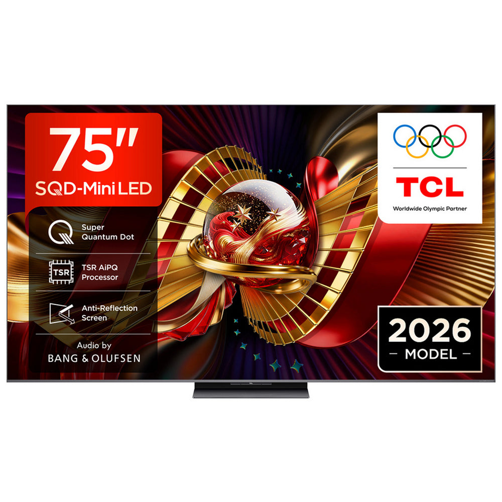 TCL 75C8L-UK 75 Inch C8L 4K Ultra HD HDR Premium SQD-Mini LED Smart Google TV 2026