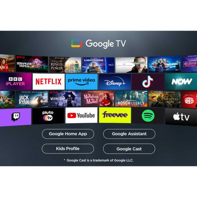 TCL 75P7K-UK 75 Inch P7K 4K QLED Ultra HD HDR Direct LED Smart Google TV