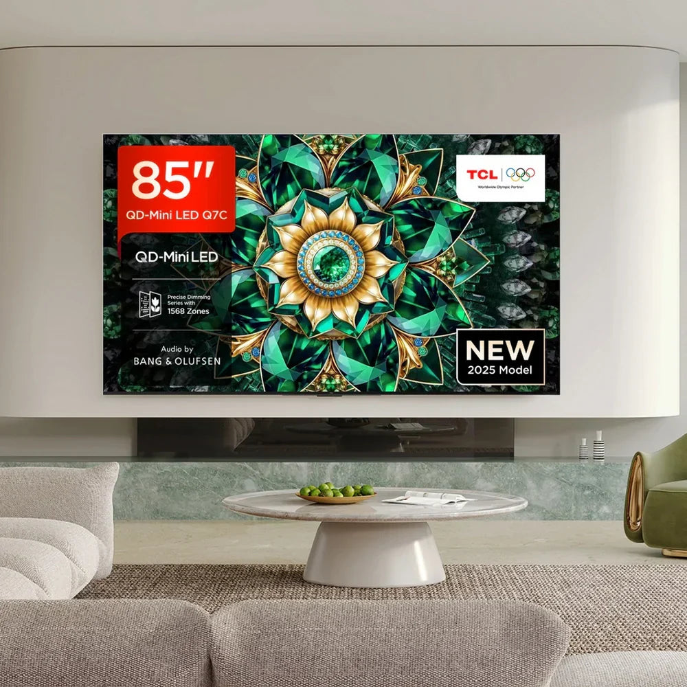 TCL 85Q7C-UK 85 Inch Q7C 4K Ultra HD HDR QD-Mini LED Smart Google TV