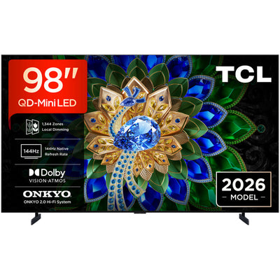 TCL 98A400U-UK 98 Inch A400U 4K Ultra HD HDR QD-Mini LED Smart Google TV 2026