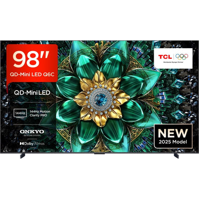 TCL 98Q6C-UK 98 Inch Q6C 4K Ultra HD HDR QD-Mini LED Smart Google TV