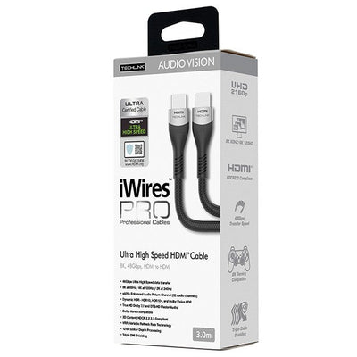 Techlink 711803 iWires Pro 8K HDMI Ultra Certified Cable - 3 Metre
