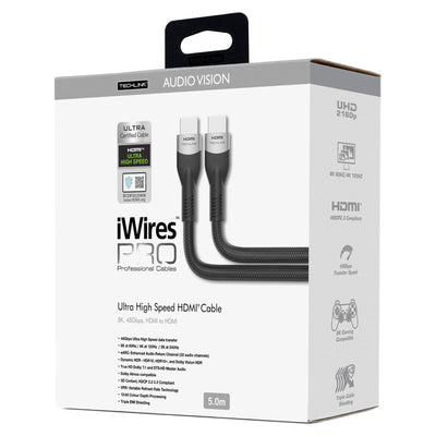 Techlink 711805 iWires Pro 8K HDMI Ultra Certified Cable - 5 Metre