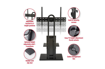 TTAP FS2 Floor Pedestal TV Stand for 32 to 65 Inches TVs Black