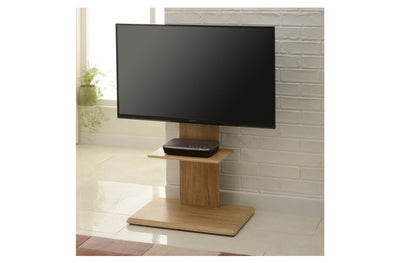 TTAP FS2 Floor Pedestal TV Stand for 32 to 65 Inches TVs Oak