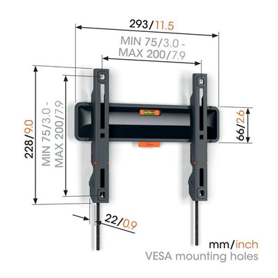 Vogels Comfort TVM 3205 Fixed TV Wall Mount for TVs from 19 to 50 inches