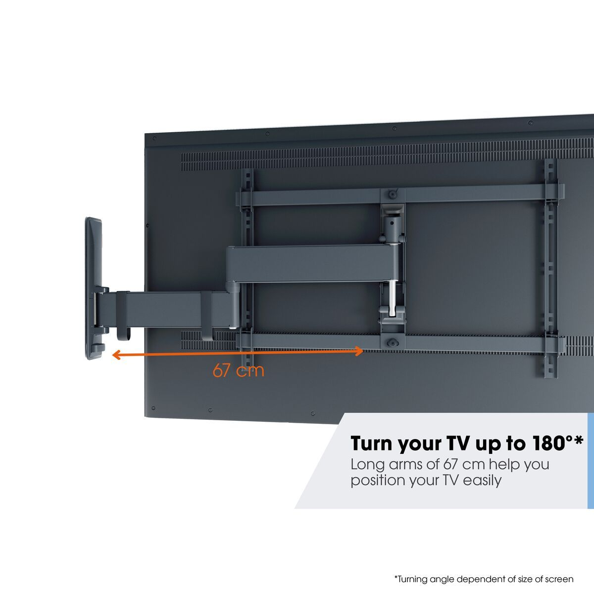 Vogels Comfort TVM 3645 Full-Motion TV Wall Mount for TVs from 40 to 77 inches Black