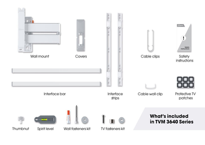 Vogels Comfort TVM 3645 Full-Motion TV Wall Mount  for TVs from 40 to 77 inches White