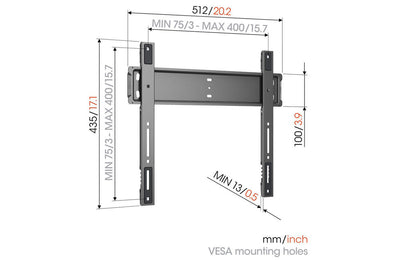 Vogels Elite TVM 5505 Ultra Thin Fixed TV Bracket for 32 - 77 Inch TVs