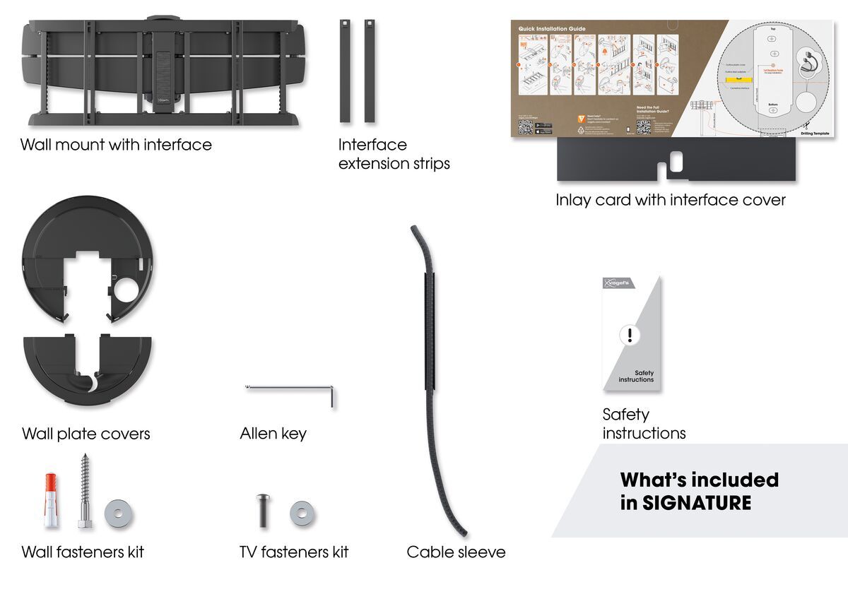 Vogels TVM 7655 Full-Motion TV Wall Mount Black