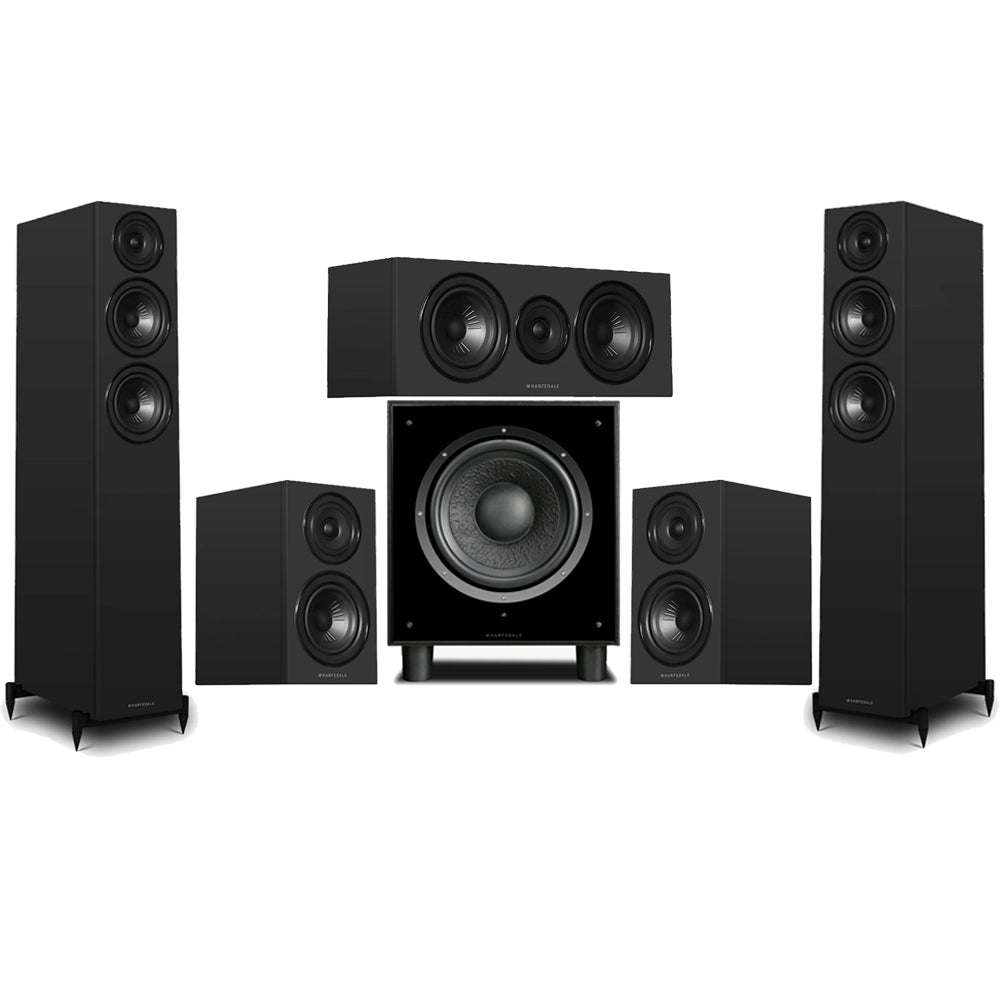 Wharfedale Diamond 12.3i HCP 5.1 Home Cinema Speaker Package - Black
