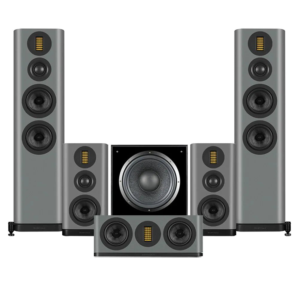 Wharfedale EVO 5.4 HCP 5.1 Surround Sound Home Cinema Speakers Package Lunar Grey