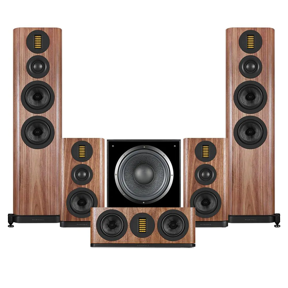 Wharfedale EVO 5.4 HCP 5.1 Surround Sound Home Cinema Speakers Package Walnut