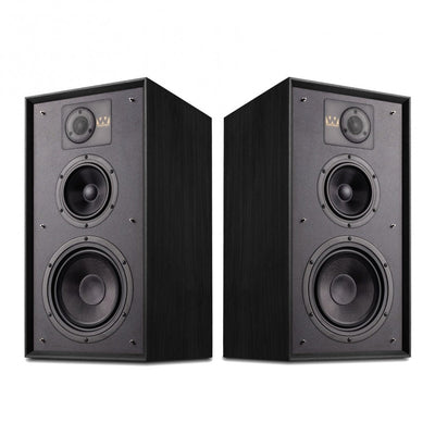 Wharfedale Linton Heritage Standmount Bookshelf Speakers Pair - Black Oak